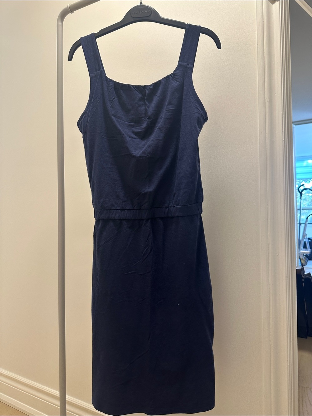 Toad&Co Navy Sleeveless Midi Dress